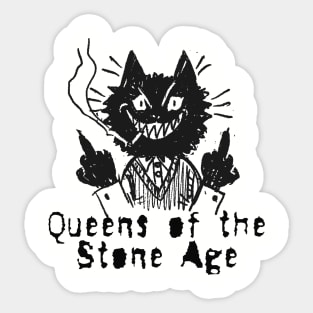 qotsa and the bad cat Sticker